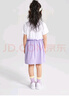 361°童裝 女小童連衣裙2024夏卡通短袖背帶裙兒童裙子 紫130 曬單實拍圖