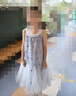 迪士尼六一兒童節(jié)禮物艾莎女童公主連衣裙子女童夏季2025新款新品連衣裙 曬單實(shí)拍圖
