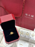 周大福 方糖足金黃金戒指(工費(fèi)380)11號(hào) 約2.85g F233239七夕禮物 曬單實(shí)拍圖