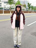 波司登女款90鵝絨短款羽絨服外套B250331302 曬單實(shí)拍圖