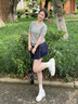 雪中飛針織短袖女2025夏季新款灰色圓領(lǐng)休閑t恤小個(gè)子簡(jiǎn)約百搭好看上衣 灰色070F(純色) M -160/84A-推薦95-110斤 曬單實(shí)拍圖