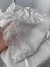 思莉太太 SLEEP TIGHT睡裙女夏季冰絲帶胸墊方領(lǐng)蕾絲溫柔法式公主風(fēng)夏天睡衣七分袖裙子 XN4508【帶胸墊】 XL (170) 曬單實拍圖