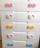 愛(ài)麗思（IRIS）兒童衣柜子kitty塑料抽屜式收納柜臥室家用儲物五斗柜嬰兒喂養臺 6層【面寬56】Kitty密閉款 曬單實(shí)拍圖