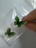 KRISTEN JUDI綠色蝴蝶耳環(huán)女銀針耳飾甜美耳釘小眾輕奢高級(jí)感合成水晶七夕禮物 金色實(shí)用生日禮物送女友老婆閨蜜 曬單實(shí)拍圖