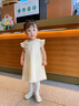 幼歌（YOUGE）2025夏季新款嬰幼兒小飛袖國風(fēng)連衣裙新中式寬松裙子潮 米色 90 cm 曬單實(shí)拍圖