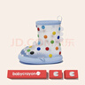 babycrayon彩虹鯊魚兒童雨鞋女防滑防水男童女童膠鞋雨靴可愛寶寶雨鞋 曬單實(shí)拍圖