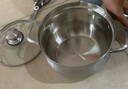 貝倫斯304不銹鋼湯鍋加厚雙耳家用燃?xì)庠铍姶艩t燉煮高湯鍋帶蒸籠24CM 曬單實(shí)拍圖
