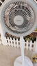美的（Midea）【暴風(fēng)循環(huán)】空氣循環(huán)扇大風(fēng)量搖頭電風(fēng)扇家用臺(tái)式落地扇輕音臥室節(jié)能小風(fēng)扇柔風(fēng)輕羽扇 FGA24TQ 曬單實(shí)拍圖