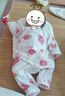 童泰（TONGTAI）嬰兒連體衣夏薄款純棉衣服初生寶寶蝴蝶哈衣無(wú)骨爬服粉色59cm 曬單實(shí)拍圖