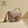 奧康（Aokang）包包女包托特單肩包經(jīng)典復古斜挎包手提包生日禮物送女友送老婆 BG702700-卡其色 曬單實(shí)拍圖