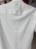 貓人（MiiOW）抗皺免燙襯衫男短袖冰絲高級(jí)感白色襯衣商務(wù)職業(yè)正裝夏季薄款寸衫 白色 2XL 曬單實(shí)拍圖