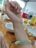 印象眸 和田玉手鐲淺青玉鐲子53-54mm 曬單實(shí)拍圖