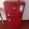 志高復(fù)古冰箱小型大容量家用租房電冰箱 化妝品網(wǎng)紅冰箱冷藏冷凍一級能效小冰箱節(jié)能省電 82L【紅色復(fù)古款】 曬單實(shí)拍圖