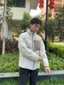 波司登（BOSIDENG）25年新款羽絨服男款時(shí)尚休閑短款立領(lǐng)防風(fēng)百搭休閑加厚保暖外套 白沙米|7A75 M 175/96A 體重約140-155斤 曬單實(shí)拍圖