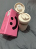 UPSTYLE玻璃水杯女士高顏值泡茶杯茶水分離辦公咖啡杯便攜彈蓋杯子耐高溫 曬單實(shí)拍圖