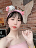 松窗夢(mèng)語(yǔ) 可愛(ài)草莓卡通KT毛絨發(fā)箍女甜美新款洗臉面膜頭箍防滑頭飾發(fā)箍 HelloKitty草莓發(fā)箍洗臉頭箍 曬單實(shí)拍圖