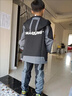 G.DUCKKIDS童裝男童春裝套裝兒童衣服男孩春秋季2024新款工裝外套運動裝學(xué)生 黑色 160 尺碼13~14歲【150-160cm】 曬單實拍圖