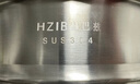 赫巴茲（HZIB）德國不粘鍋316不銹鋼炒鍋炒菜鍋具少油煙平底炒鍋電磁爐燃?xì)馔ㄓ?雙面屏+玻璃蓋內(nèi)徑32外徑 34cm 曬單實(shí)拍圖