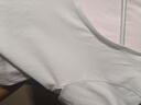 森馬（Semir）短袖t恤女涼感抗菌正肩修身2025夏顯瘦V領(lǐng)白色打底衫109325100002 曬單實拍圖