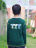 英氏（YEEHOO）男童T恤長(zhǎng)袖兒童衣服秋裝休閑運(yùn)動(dòng)透氣秋季打底衫衛(wèi)衣中大童裝新 趣味字母-崧騰綠 160 曬單實(shí)拍圖