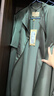 PORTS寶姿商場同款新品女裝氣質(zhì)不規(guī)則翻領(lǐng)斜紋風(fēng)衣 靜謐綠 S (4) 曬單實(shí)拍圖