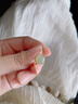 小米星和田玉戒指女晴水和田玉指環(huán)小眾設計輕奢感玉石尾戒 冰深晴 曬單實(shí)拍圖