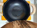 JOZO出口品質(zhì)加厚炒鍋鑄鐵加深燉鍋平底無涂層不粘鍋燃?xì)庠铍姶艩t家用 鑄鐵燉炒鍋27cm（含杉木蓋） 27cm 曬單實(shí)拍圖