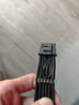 科樂浦（KELEPU）12VHPWR顯卡電源線延長(zhǎng)線 雙8Pin轉(zhuǎn)16Pin(2*8P轉(zhuǎn)12+4P) 適用于12+4Pin接口顯卡 黑色 34cm 曬單實(shí)拍圖