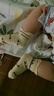 貝比嬰兒襪子夏季薄款純棉a類嬰幼兒寶寶夏天春秋新生兒中筒襪不勒腿 曬單實拍圖