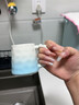 施錦一家四口水杯輕奢杯子高顏值家用喝水陶瓷待客套裝茶杯茶壺馬克杯 混色六杯裝+瀝水盤 曬單實(shí)拍圖