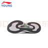 李寧童鞋兒童運(yùn)動(dòng)鞋男大童蜻躍2 V2減震回彈輕量休閑鞋37YKCV046-5 曬單實(shí)拍圖