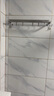 美琦笙毛巾架衛(wèi)生間免打孔不銹鋼浴室浴巾架廁所衛(wèi)生間壁掛式置物 304不銹鋼六件套A 曬單實拍圖