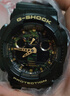 卡西歐（CASIO）男士手表G-SHOCK黑金雙顯學生防水運動黑武士電子石英日韓表禮物 潮炫黑金GA-110GB-1A 曬單實拍圖