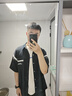 Foss Phil工裝短袖襯衫男夏季潮牌薄款休閑百搭寬松半袖襯衣FPCS6藏青色2XL 曬單實(shí)拍圖