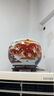 景鑫景德鎮陶瓷器鴻運當頭聚寶盆家居客廳玄關(guān)裝飾品辦公室桌面大擺件 （高22cm）鴻運當頭+配底座 曬單實(shí)拍圖