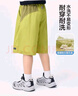 左西男中大童夏季短褲2025新款輕戶外防水運(yùn)動(dòng)褲兒童褲子 深灰色 160 曬單實(shí)拍圖
