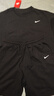 耐克（NIKE）夏季純棉運(yùn)動(dòng)套裝男寬松大碼圓領(lǐng)短袖T恤跑步健身服透氣兩件套潮 黑色套裝小標(biāo) 2XL 建議150-165斤 褲子發(fā)大一碼 曬單實(shí)拍圖