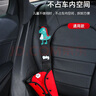 BIMLL B汽車兒童安全帶固定器防勒脖護肩套裝車用寶寶護肚神器限位器通用 曬單實拍圖