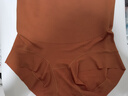 加高腰內褲女收腹收小肚子提臀短褲棉質(zhì)內襠透氣無(wú)痕不夾臀三角褲 焦糖色+淺灰色 L (160) 52.5-62.5c 曬單實(shí)拍圖