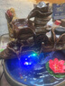 駐掌柜新中式陶瓷循環(huán)流水?dāng)[件客廳創(chuàng)意風(fēng)車噴泉水景魚缸霧化加濕器 風(fēng)生水起不帶霧化器 窯變 曬單實拍圖