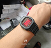 卡西歐（CASIO）G-SHOCK小方塊系列手表男手表多功能運動手表生日禮物學(xué)生送人 GW-B5600AR-1六局電波血鶴屏 曬單實拍圖
