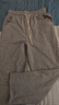 名創(chuàng)優(yōu)品（MINISO）闊腿褲女2025年新款夏季薄款褲子初中生運(yùn)動(dòng)休閑褲百搭透氣直筒褲 麻灰(純色) L /165(體重115-130斤) 曬單實(shí)拍圖