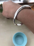 溥畔純銀手鐲9999女實心推拉開口足銀手鏈女手環(huán)銀鐲子送女友媽媽手鐲 KZD999銀貴妃開口手鐲+證書 22.98克精品實心限時一折 曬單實拍圖