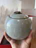 雅瓷汝窯茶葉罐 密封罐 陶瓷普洱茶儲(chǔ)存罐 醒茶罐 銅環(huán)茶罐禮盒裝 汝窯銅環(huán)茶葉罐 640ml 1個(gè) 曬單實(shí)拍圖
