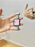 適用蘋(píng)果iwatchs9表帶s10金屬apple watch S8/7/6代女款磁吸ultra 四葉草金屬磁吸銀色 適用45mm表盤(pán)【7/8/9代iwatch】 曬單實(shí)拍圖