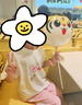 茵曼童裝女童運(yùn)動休閑套裝2025夏款兒童中大童印花純棉t恤褲子兩件套 粉色 130 曬單實(shí)拍圖