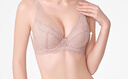 歐迪芬內衣女士蕾絲軟鋼圈透氣大胸顯小胸罩性感超薄文胸 XB4317 曬單實(shí)拍圖