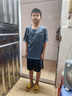 ASK JUNIOR男童運(yùn)動套裝夏季兒童薄款快干T恤+短褲中大童網(wǎng)球服兩件套  150 曬單實(shí)拍圖