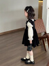 G.DUCKKIDS小黃鴨女童連衣裙秋裝2025新款兒童套裝裙子洋氣小女孩寶寶公主裙 圖片色 110 建議4~5歲【100-110cm】cm 曬單實拍圖