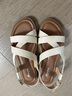 拔佳（Bata）羅馬涼鞋女夏新款羊皮鏤空時(shí)尚復(fù)古軟底羅馬涼鞋AYJ05BL4 米白 37 曬單實(shí)拍圖